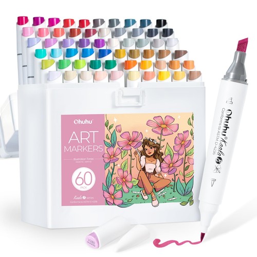 Ohuhu markers 1 colori - ohuhu, 60+1