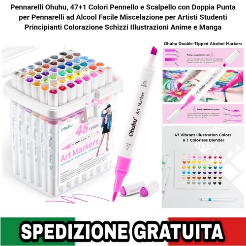 Colori pennarelli alcool - 48,