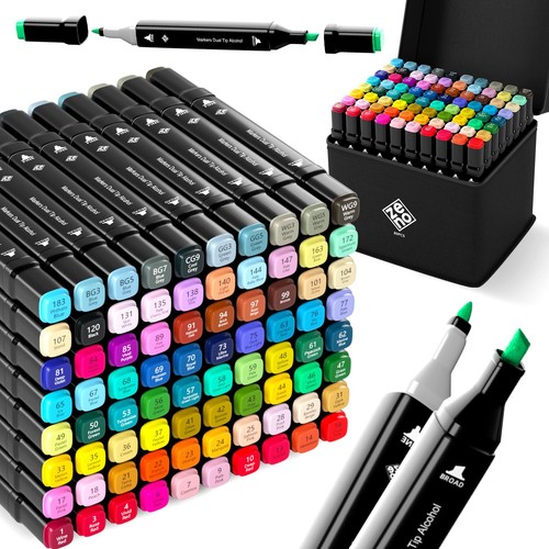 Markers dual tip alcohol set - markers,