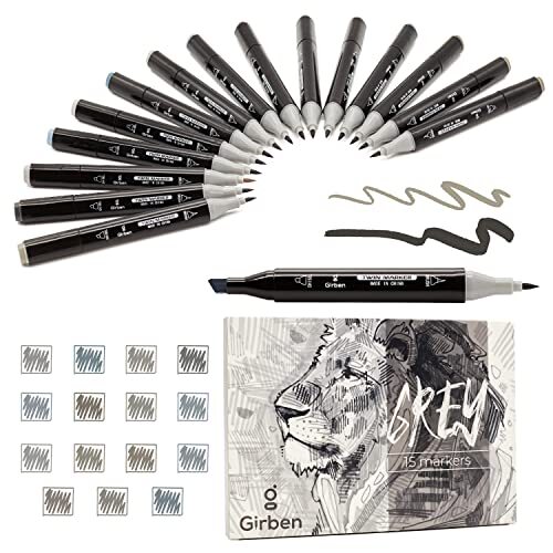 Girben set grey pennarelli - girben,