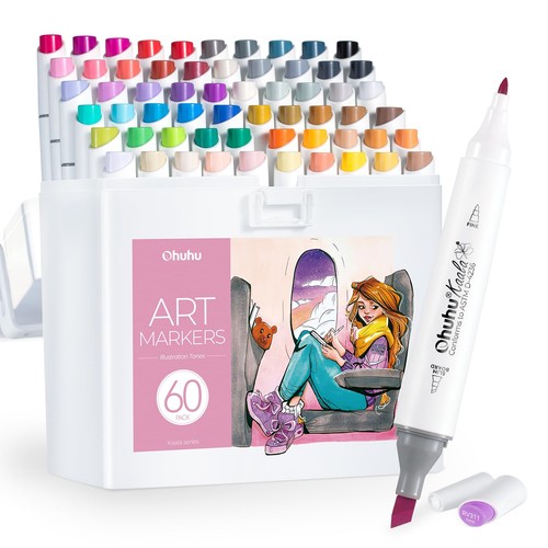 Ohuhu markers 1 colori - ohuhu, 60+1